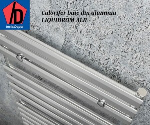 Calorifer de baie aluminiu Liquidrom 476x780 alb. Poza 4236